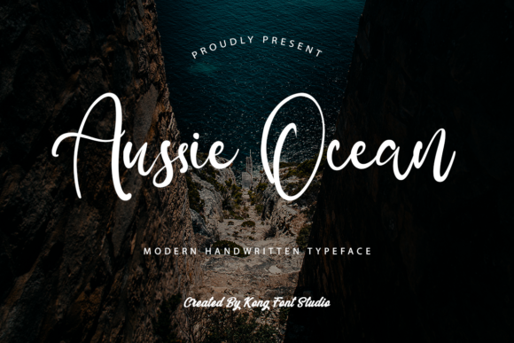 Aussie Ocean Font for Creative Makers