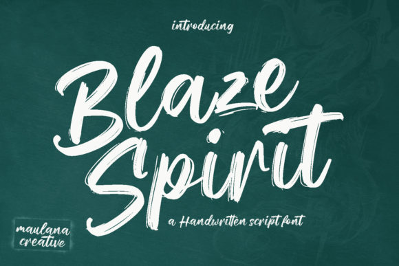 Blaze Spirit Font for Creative Makers