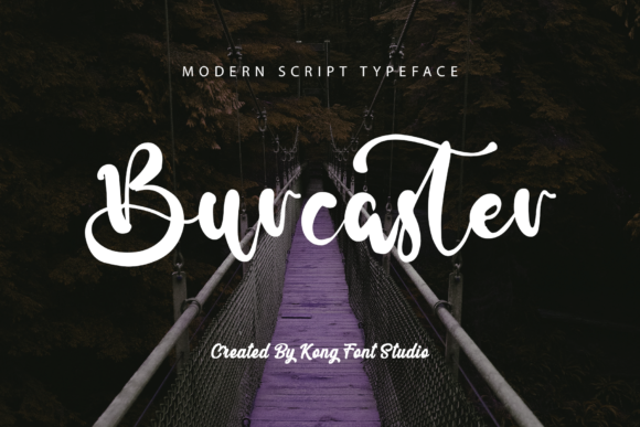 Burcaster Font: Modern Handwritten Style