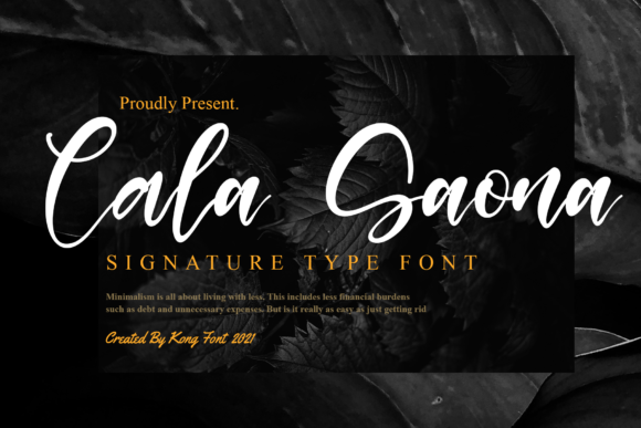 Cala Saona Font for Web Design