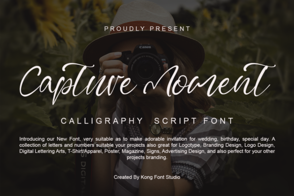 Capture Moment Font for Creative Campaigns