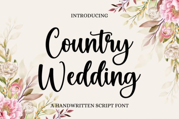 Country Wedding Font for Elegant Branding