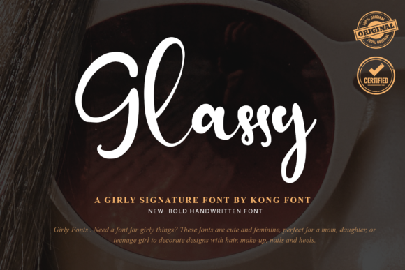 Glassy Font: Modern Script for Creative Projects