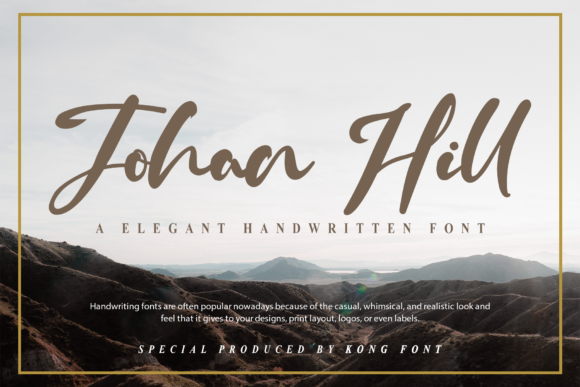 Johan Hill Font for Web Design