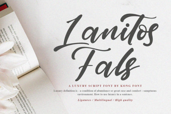 Lanitos Falls Font for Creative Projects