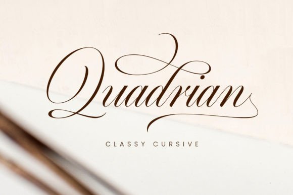 Quadrian: A Premium Script Font for Marketers