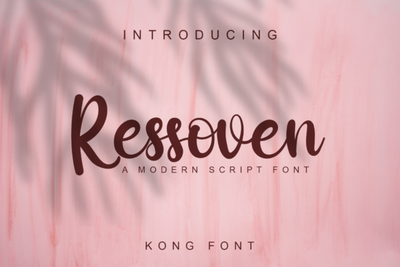 Ressoven: A Playful Script Font for Creative Projects
