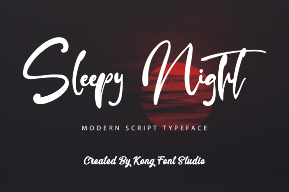 Sleepy Night Font for Creative Projects